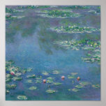 Water Lilies, 1906 von Claude Monet - Poster<br><div class="desc">Claude Monet war besessen von Water Lilies,  die er in den letzten 30 Jahren seines Lebens mehr als 250 Mal gemalt hatte. Diese Version ist im Art Institute of Chicago.</div>