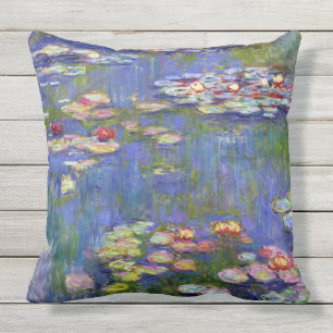 Water Lilies 1916 Claude Monet Kunst Kissen Für Draußen