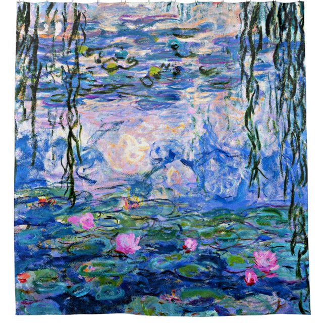 Water Lilies (1919), Claude Monets berühmtes Kunst Duschvorhang (Vorderseite)
