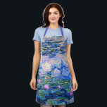 Water Lilies, 1919, Gemälde von Monet Schürze<br><div class="desc">Water Lilies,  berühmtes Gemälde des Impressionisten Oscar-Claude Monet.</div>