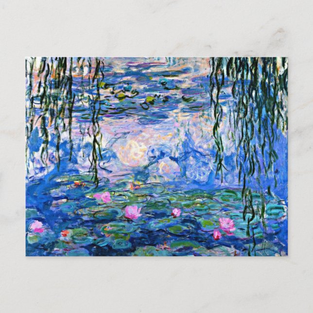 Water Lilies - 1919 Kunstwerk zum Impressionismus Postkarte (Vorderseite)