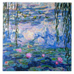 Water Lilies 1919 von Claude Monet Fliese<br><div class="desc">Water Lilies 1919,  berühmtes Gemälde des berühmten französischen Impressionisten Claude Monet</div>