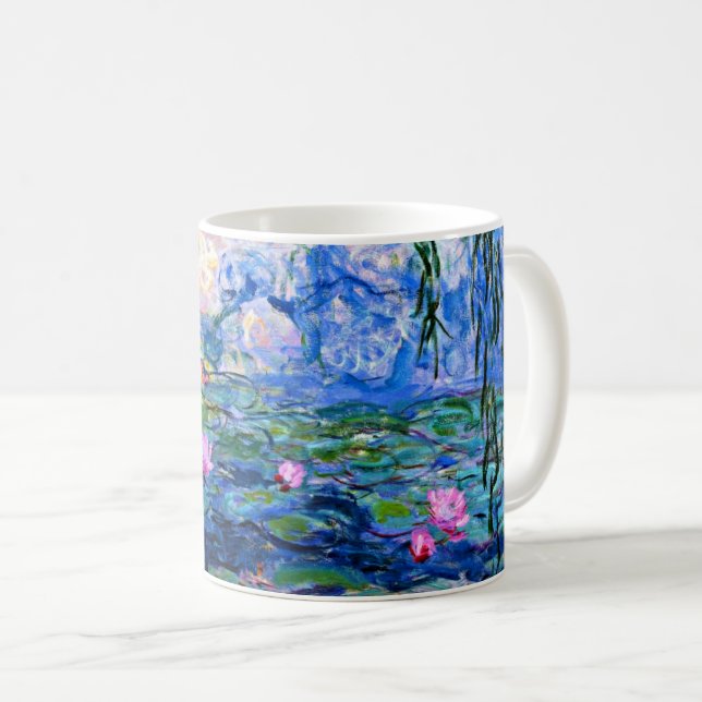 Water Lilies, 1919, von Claude Monet, Kaffeetasse (VorderseiteRechts)