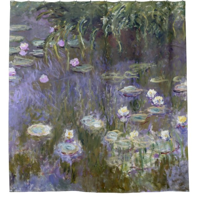 Water Lilies 1922 von Claude Monet, französisch, L Duschvorhang (Vorderseite)