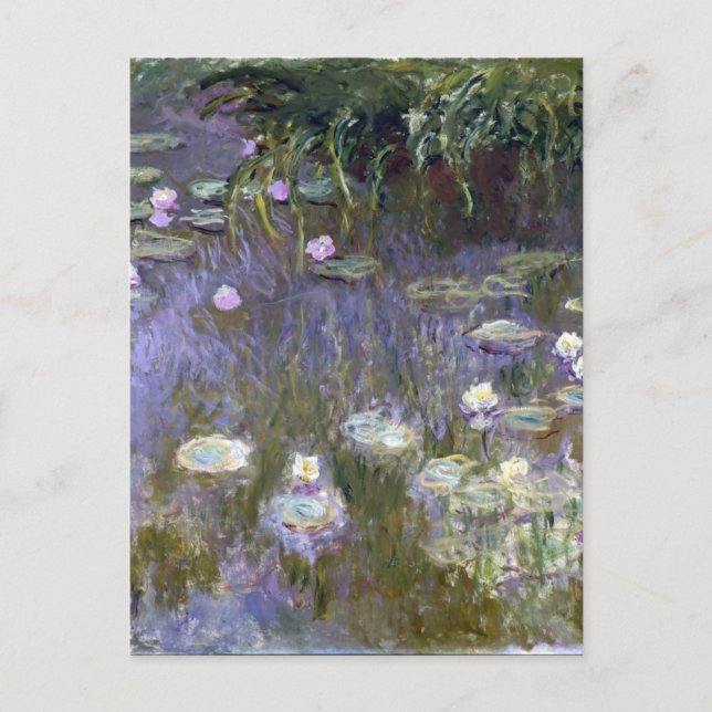 Water Lilies 1922 von Claude Monet, französisch, L Postkarte (Vorderseite)