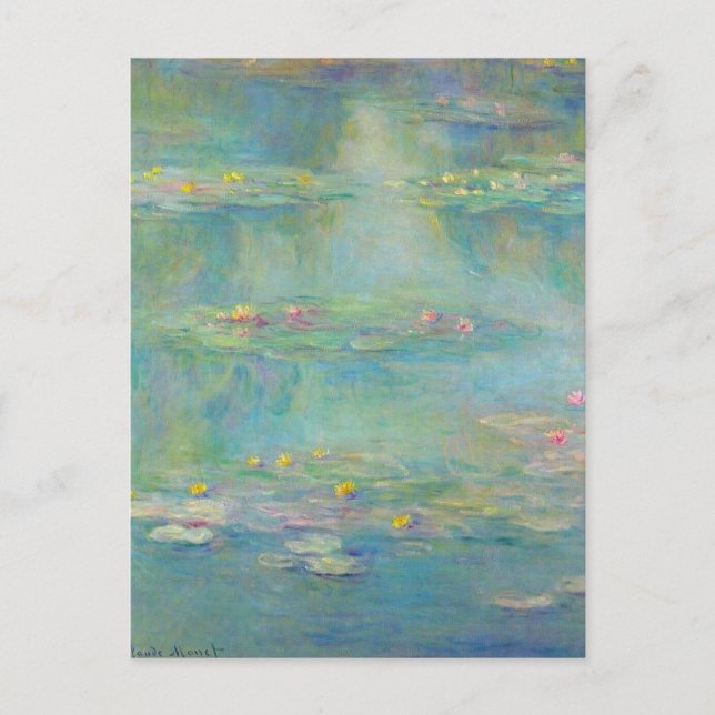 Water Lilies 3 von Claude Monet Postcard Postkarte (Vorderseite)