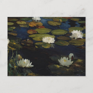 Water Lilies   Albert Edelfelt Postkarte