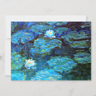 Water Lilies (blau) von Claude Monet, Karte