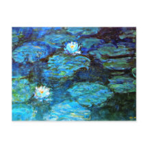 Water Lilies (blau) von Claude Monet