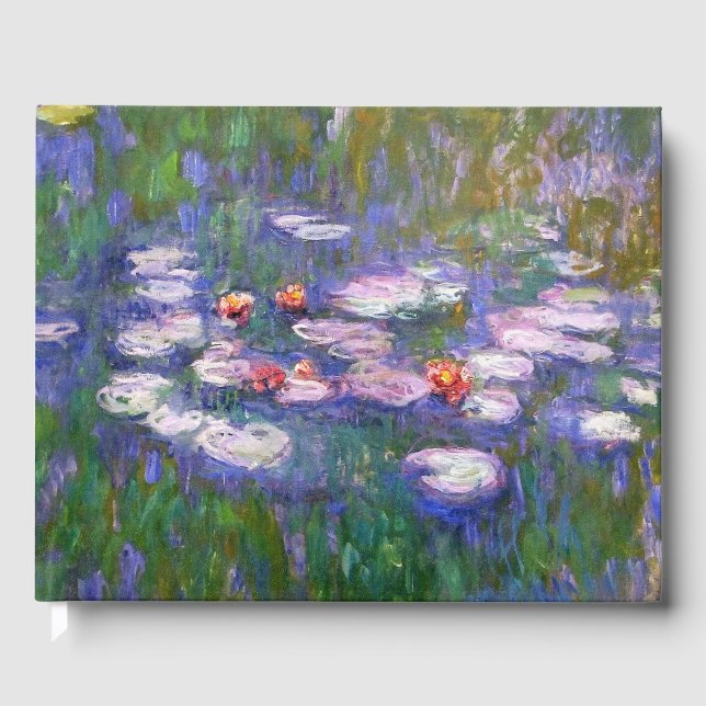 Water Lilies By Claude Monet 1916 Gästebuch (Vorderseite)