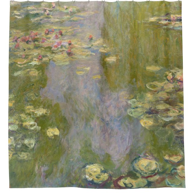 Water Lilies by Claude Monet Duschvorhang (Vorderseite)