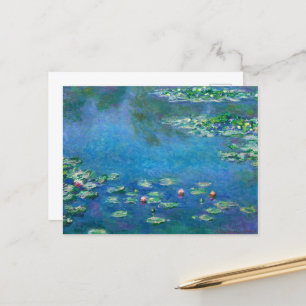Water Lilies by Claude Monet Feiertagspostkarte