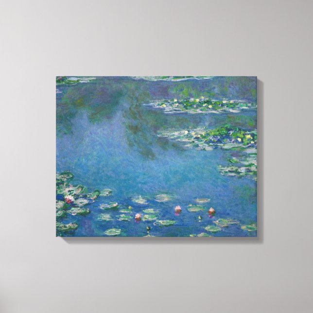 Water Lilies by Claude Monet Leinwanddruck (Vorderseite)