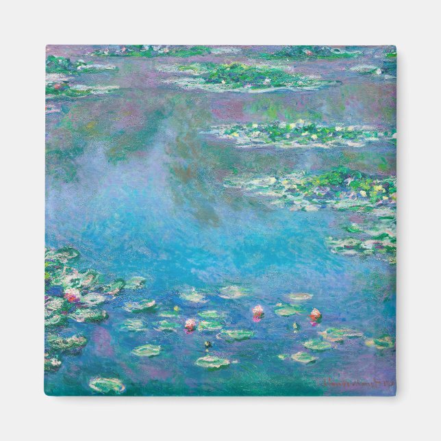 Water Lilies by Claude Monet Magnet (Vorne)
