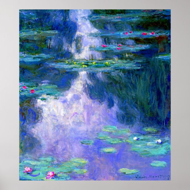 Water Lilies by Claude Monet Poster (Vorne)