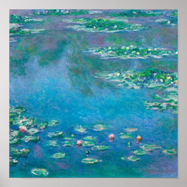 Water Lilies by Claude Monet Poster (Vorne)