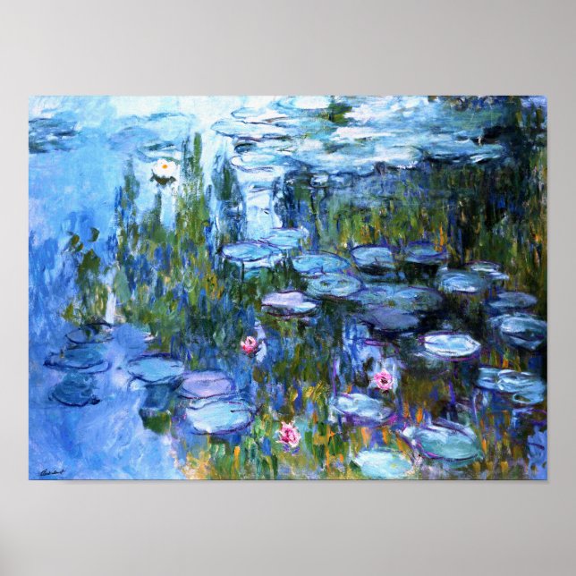 Water Lilies by Claude Monet Poster (Vorne)