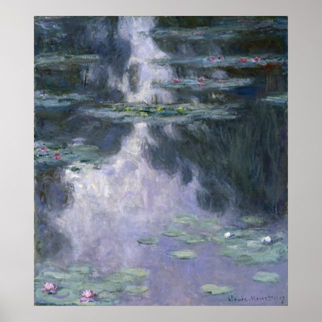 Water Lilies by Claude Monet Poster (Vorne)