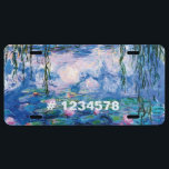 Water Lilies by Claude Monet US Nummernschild<br><div class="desc">Water Lilies von Claude Monet. Besuchen Sie bitte meinen Laden für interessanteres Design und mehr Farbwahl => zazzle.com/iwheels*</div>