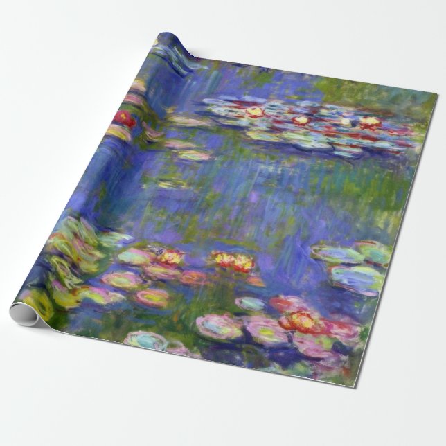 Water Lilies by Monet Geschenkpapier (Ungerollt)