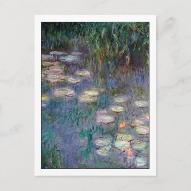 Water Lilies by Monet Postkarte (Vorderseite)