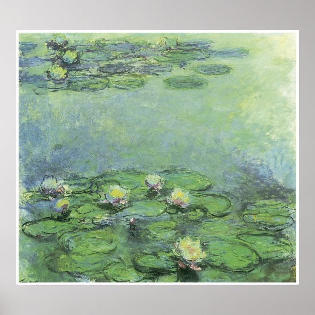 Water-Lilies, c. 1914-17; Öl auf Leinwand Poster (Vorne)