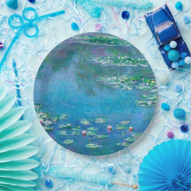 Water Lilies, Claude Monet Pappteller (Party)