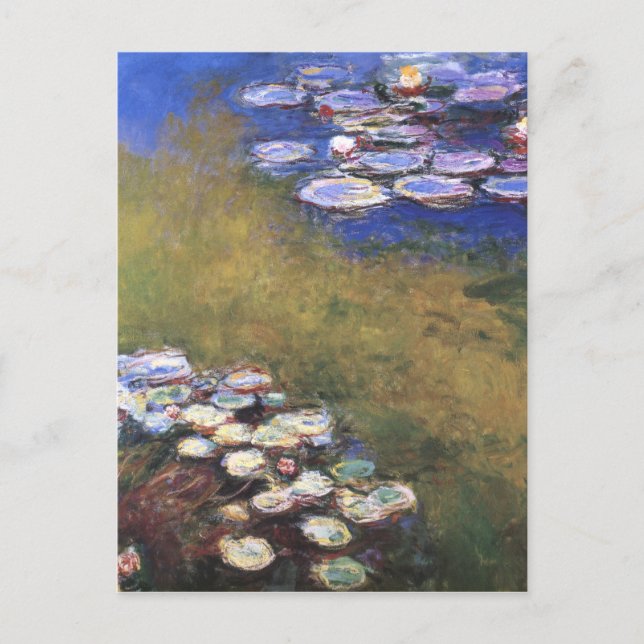 Water Lilies, Claude Monet Postkarte (Vorderseite)