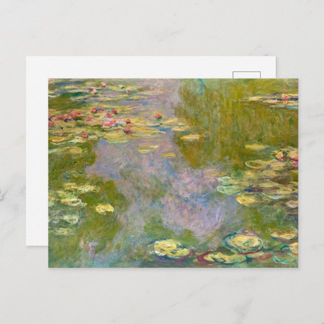 Water Lilies | Claude Monet | Postkarte (Vorne/Hinten)