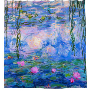 Water Lilies Claude Monet restauriert Duschvorhang