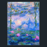Water Lilies Claude Monet restauriert Notizblock<br><div class="desc">Water Lilies Claude Monet restauriert</div>