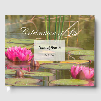 Water Lilies Feier zum Gedenken an das Leben Gästebuch