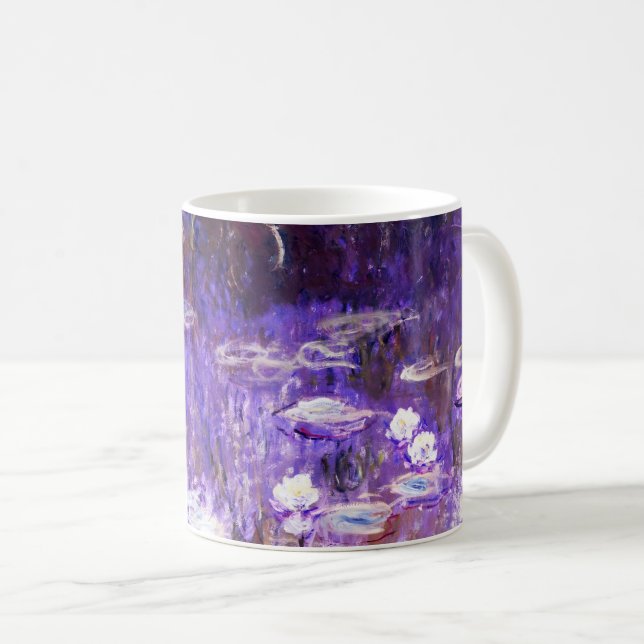 Water Lilies Gemälde von Claude Monet Kaffeetasse (VorderseiteRechts)
