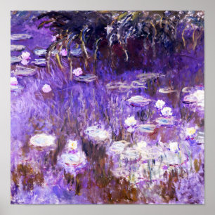 Water Lilies Gemälde von Claude Monet Poster