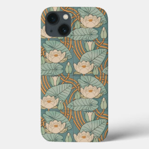 Water Lilies Lily Art Nouveau Natur Case-Mate iPhone Hülle