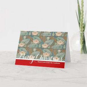 Water Lilies Lily Art Nouveau Natur Feiertagskarte