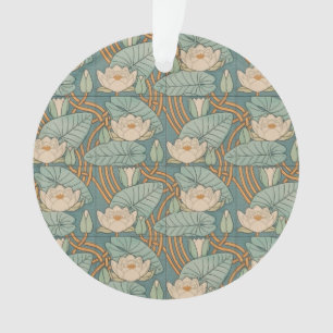 Water Lilies Lily Art Nouveau Natur Ornament