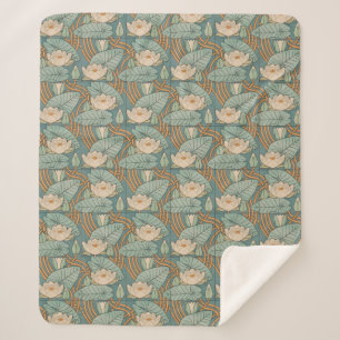 Water Lilies Lily Art Nouveau Natur Sherpadecke