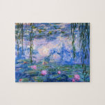 Water Lilies Puzzle<br><div class="desc">Water Lilies ist eine Serie von über 200 Ölgemälden des französischen Impressionisten Claude Monet. Dieses Gemälde wurde 1919 fertig gestellt und weist die Farben Blau und Rosa auf.</div>