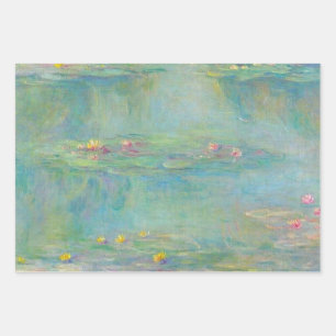 Water Lilies Serie von Claude Monet Geschenkpapier Set