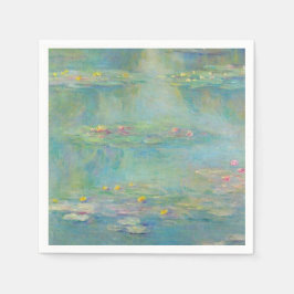 Water Lilies Serie von Claude Monet Serviette