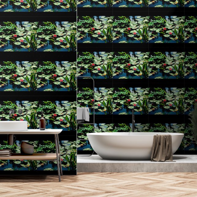 Water Lilies Tapete (Badezimmer)