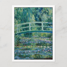 Water Lilies und Japanische Brücke von Monet Postkarte