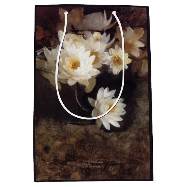 Water Lilies (von Abbott Henderson Thayer) Mittlere Geschenktüte (Vorderseite)
