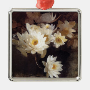 Water Lilies (von Abbott Henderson Thayer) Ornament Aus Metall