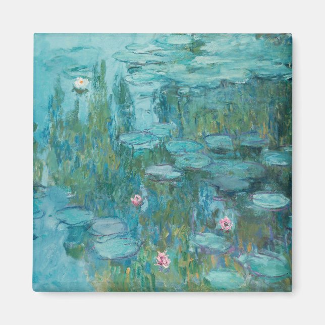 Water Lilies (von Claude Monet, 1915) Magnet (Vorne)