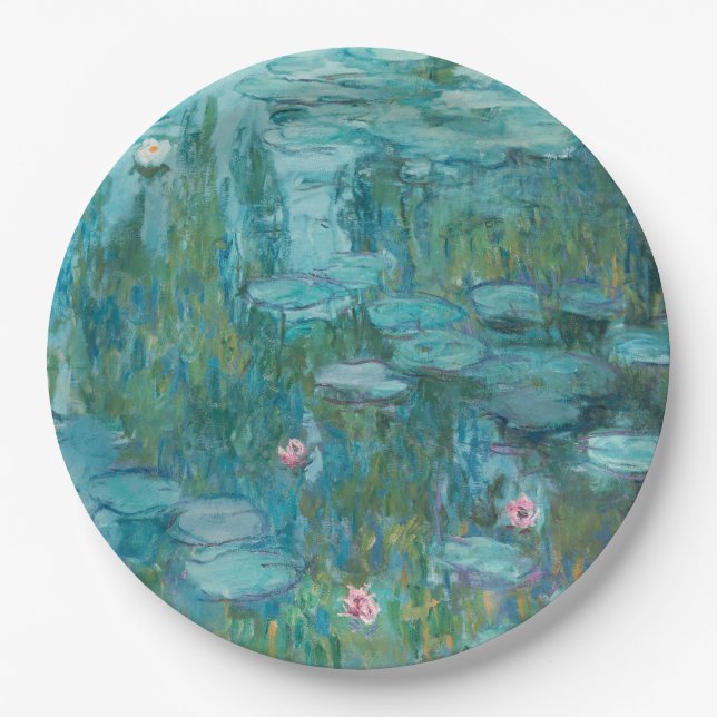 Water Lilies (von Claude Monet, 1915) Pappteller (Vorderseite)