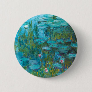 Water Lilies von Claude Monet Button