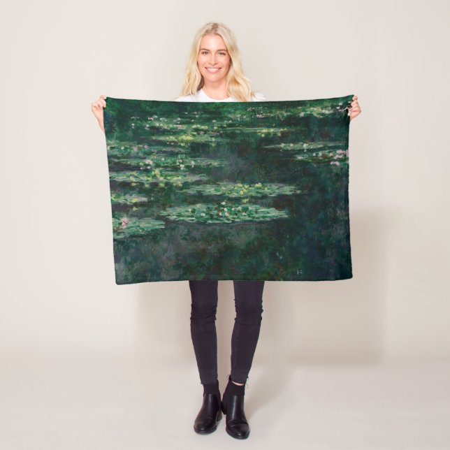Water Lilies (von Claude Monet) Fleecedecke (Beispiel)
