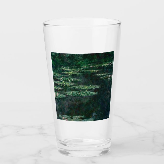 Water Lilies (von Claude Monet) Glas (Vorderseite)